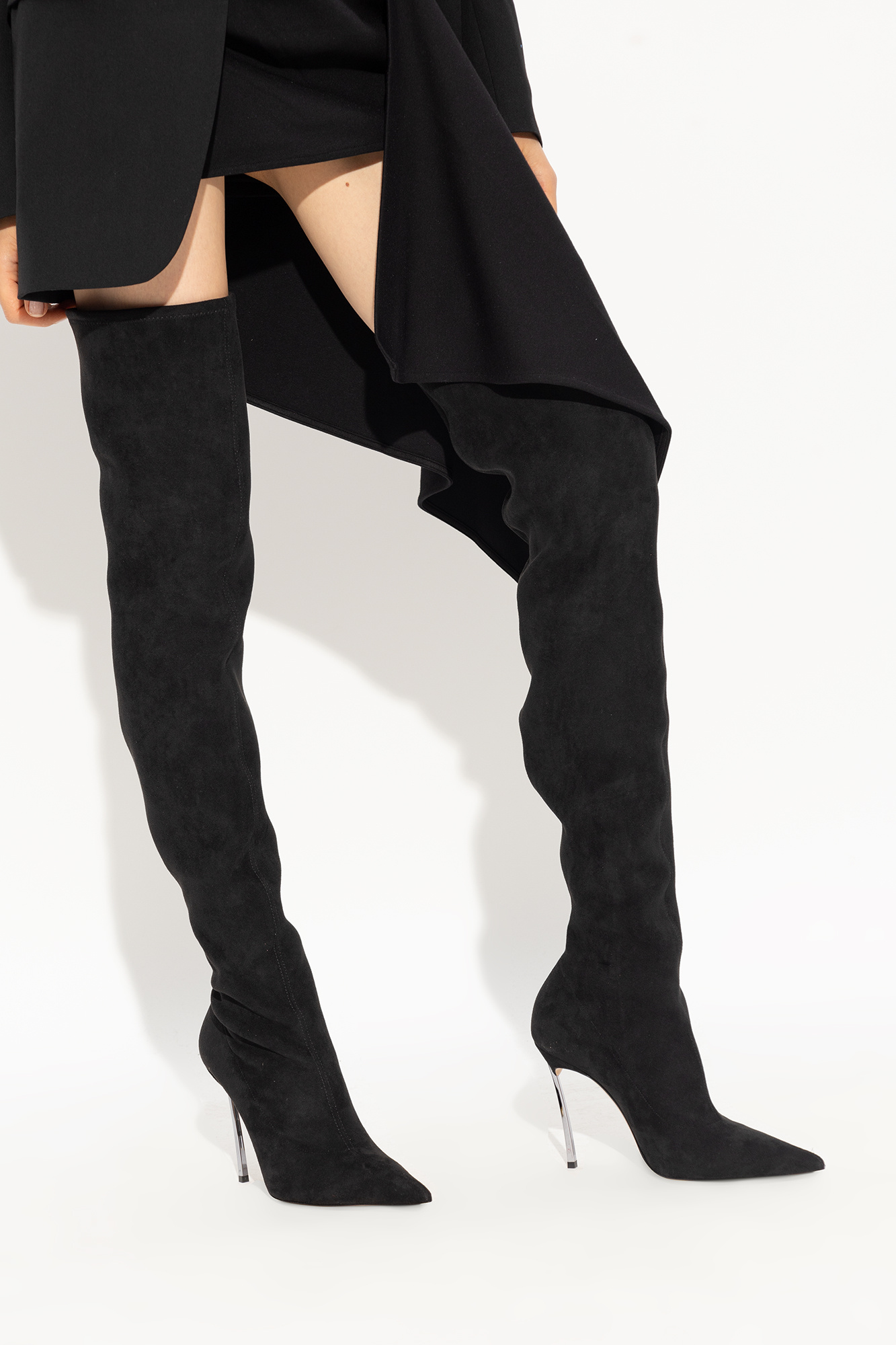 Casadei over the knee suede outlet boots